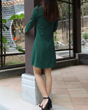 Load image into Gallery viewer, Long sleeve dress, Cheongsam dress, Linen dress, Chinese Vintage dress, Asian style lace dress, Modern Cheongsam, Qipao dress(Q1058L)