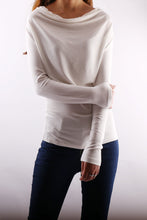 Load image into Gallery viewer, modal top/modal Cotton draping long sleeve T-shirt/soft cotton shirt(Y1802) - lijingshop