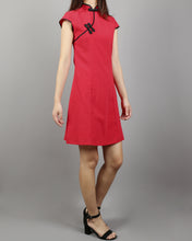 Load image into Gallery viewer, Linen dress, Cheongsam dress, Chinese Vintage dress, Asian style dress, Modern Cheongsam, Qipao dress(Q1058)