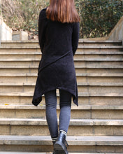 Load image into Gallery viewer, women's off shoulder sweater dress/wool tunic dress and cotton top set/long sleeve top with thumbholes/knit tunic top for leggings(Q5115) - lijingshop