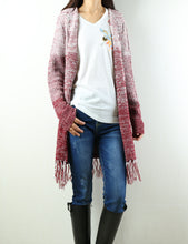 Load image into Gallery viewer, Women Oversized sweater/Cardigan Sweater/Hooded Cardigan/Plus Size Knit Hoodie/knit Jacket/Loose Fit/casual Sweatshirt/Long Cardigan (Y1963) - lijingshop