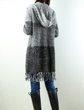 Load image into Gallery viewer, Women Oversized sweater/Cardigan Sweater/Hooded Cardigan/Plus Size Knit Hoodie/knit Jacket/Loose Fit/casual Sweatshirt/Long Cardigan (Y1963) - lijingshop