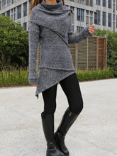 Load image into Gallery viewer, Pullover Sweater/Tunic Top for Leggings/Knit Tunic top/ Long Sleeve Top(Y1653) - lijingshop