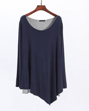 Load image into Gallery viewer, Women's modal cotton tunic top/asymmetrical top/oversized tunic dress/casual customized dress/Maternity t-shirt (Y1816) - lijingshop