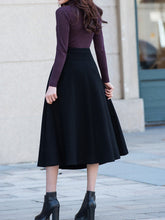 Load image into Gallery viewer, Women's woolen skirt/long customized skirt/winter skirt (Q1819) - lijingshop