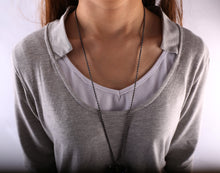 Load image into Gallery viewer, Women's Dress Set/V-neck cotton dress/Boho Cotton Layered Tunic Dress Set/long sleeve top(Q1702) - lijingshop