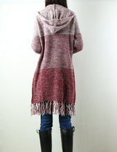 Load image into Gallery viewer, Women Oversized sweater/Cardigan Sweater/Hooded Cardigan/Plus Size Knit Hoodie/knit Jacket/Loose Fit/casual Sweatshirt/Long Cardigan (Y1963) - lijingshop