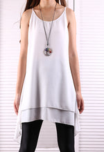 Load image into Gallery viewer, Chiffon Tunic dress Set/Women's Sweater Dress /Strap Dress/Slip Chiffon Dress/Oversized Sweaters/Plus Size Sweater Dress/Fall Outfits(Q1801M) - lijingshop