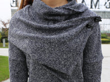 Load image into Gallery viewer, Womens Asymmetrical Pullover Sweater/Tunic Top for Leggings/Knit Tunic top/ Long Sleeve Top(Y1653) - lijingshop