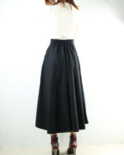 Load image into Gallery viewer, winter skirt/wool skirt/flared skirt/maxi skirt/ankle length skirt(Q1806) - lijingshop