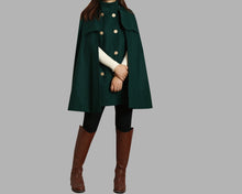 Load image into Gallery viewer, Wool cape coat, women's woolen poncho/cashmere jacket/Wool Coat/Cashmere Cape Wool Cloak(Y1760)