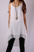 Load image into Gallery viewer, Half Sleeve lace Top/Maternity Tunic Dress/Oversize Chiffon Slip Dress/Plus Size Tunic Top(Q1801) - lijingshop