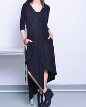 Load image into Gallery viewer, Women's maxi dress/asymmetrical long dress/plus size dress/casual dress/customized dress(Q1712) - lijingshop