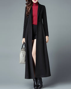 Wool coat women, wool jacket, coat dress, red coat, winter coat, flare coat, buttoned jacket, wool overcoat (Y2177)