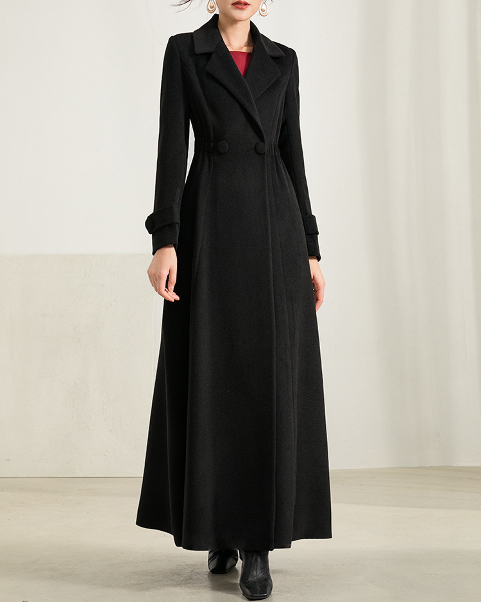 Dress Long Black Wool Trench Coat Womens Black Coat,wool Coat,women Long Full Length Wool Dress Long Black Wool Trench Coat Womens Black Coat,wool Coat,women Long Full Length Wool