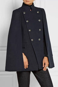Wool cloak coat/Cape coat/Wool coat Women/Women's winter coat/wool long coat/wool jacket/plus size overcoat/A-line coat/ coat T0618