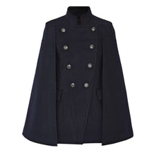 Load image into Gallery viewer, Wool cloak coat/Cape coat/Wool coat Women/Women&#39;s winter coat/wool long coat/wool jacket/plus size overcoat/A-line coat/ coat T0618
