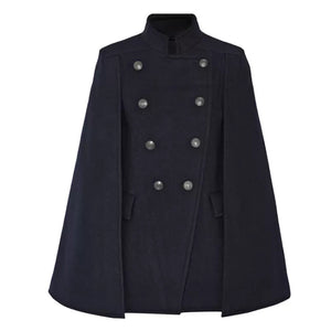Wool cloak coat/Cape coat/Wool coat Women/Women's winter coat/wool long coat/wool jacket/plus size overcoat/A-line coat/ coat T0618