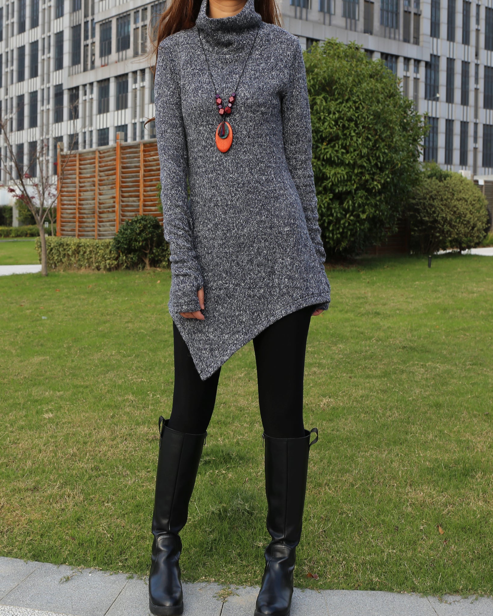 women cowl neck sweater/pullover sweater dress/Asymmetrical knit sweater/oversized knit top/customized tunic dress/plus size sweatshirt/casual jumper women cowl neck sweater/pullover sweater dress/Asymmetrical knit sweater/oversized knit top/customized tunic dress/plus size sweatshirt/casual jumper