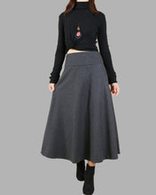 Load image into Gallery viewer, Women&#39;s woolen skirt/long customized skirt/winter skirt (Q1819)
