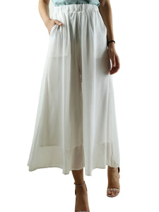 Women's chiffon skirt pants/ankle length trousers/yoga pants/oversized casual customized pants (K1902) - lijingshop