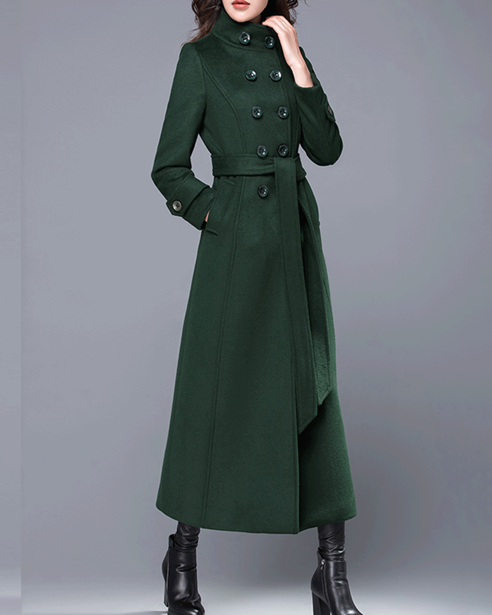 Women's high 2024 collar winter coat