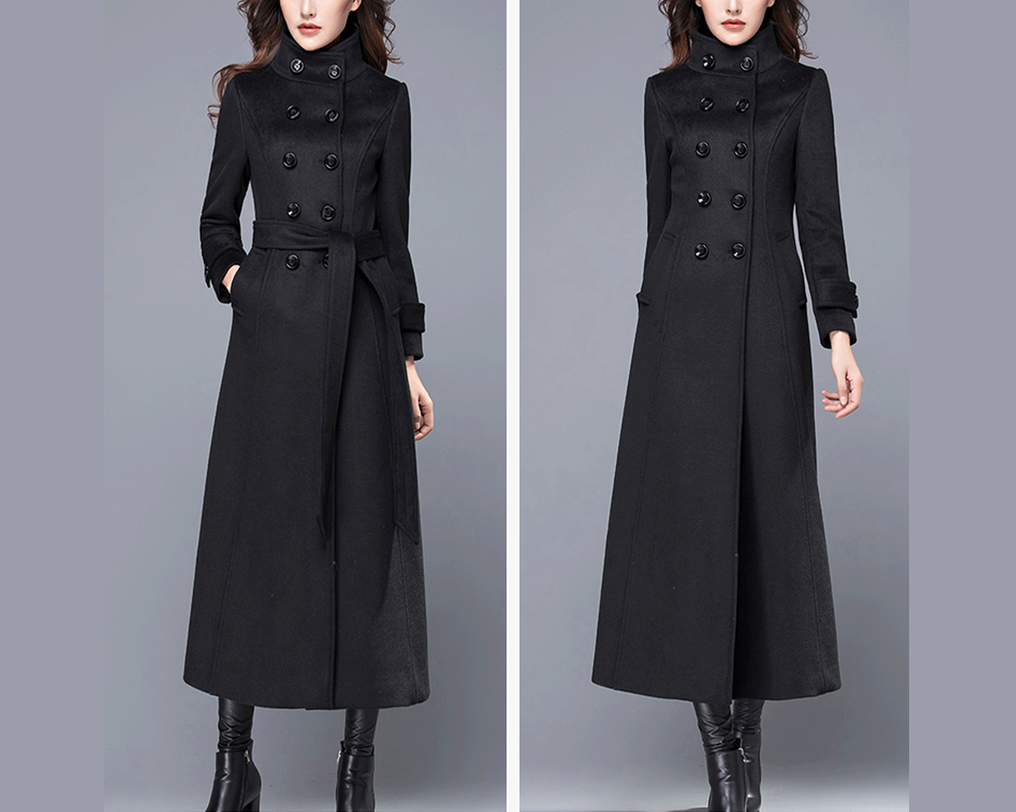 Floor length discount pea coat