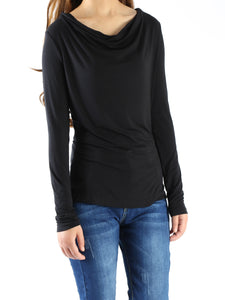 Modal Cotton draping long sleeve T-shirt/modal top/soft cotton shirt(Y1802) - lijingshop
