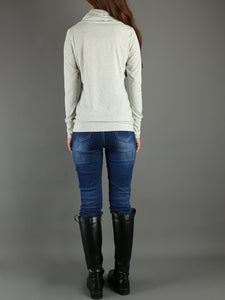 Women's long sleeve cotton top/bottoming t-shirt/ casual customized top(Y1010) - lijingshop
