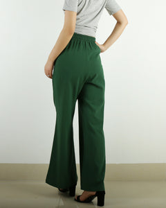 Women's  linen pants, flare pants, wide leg pants, loose pants, women trousers, summer pants(K1916)
