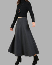 Load image into Gallery viewer, Women&#39;s woolen skirt/long customized skirt/winter skirt (Q1819)
