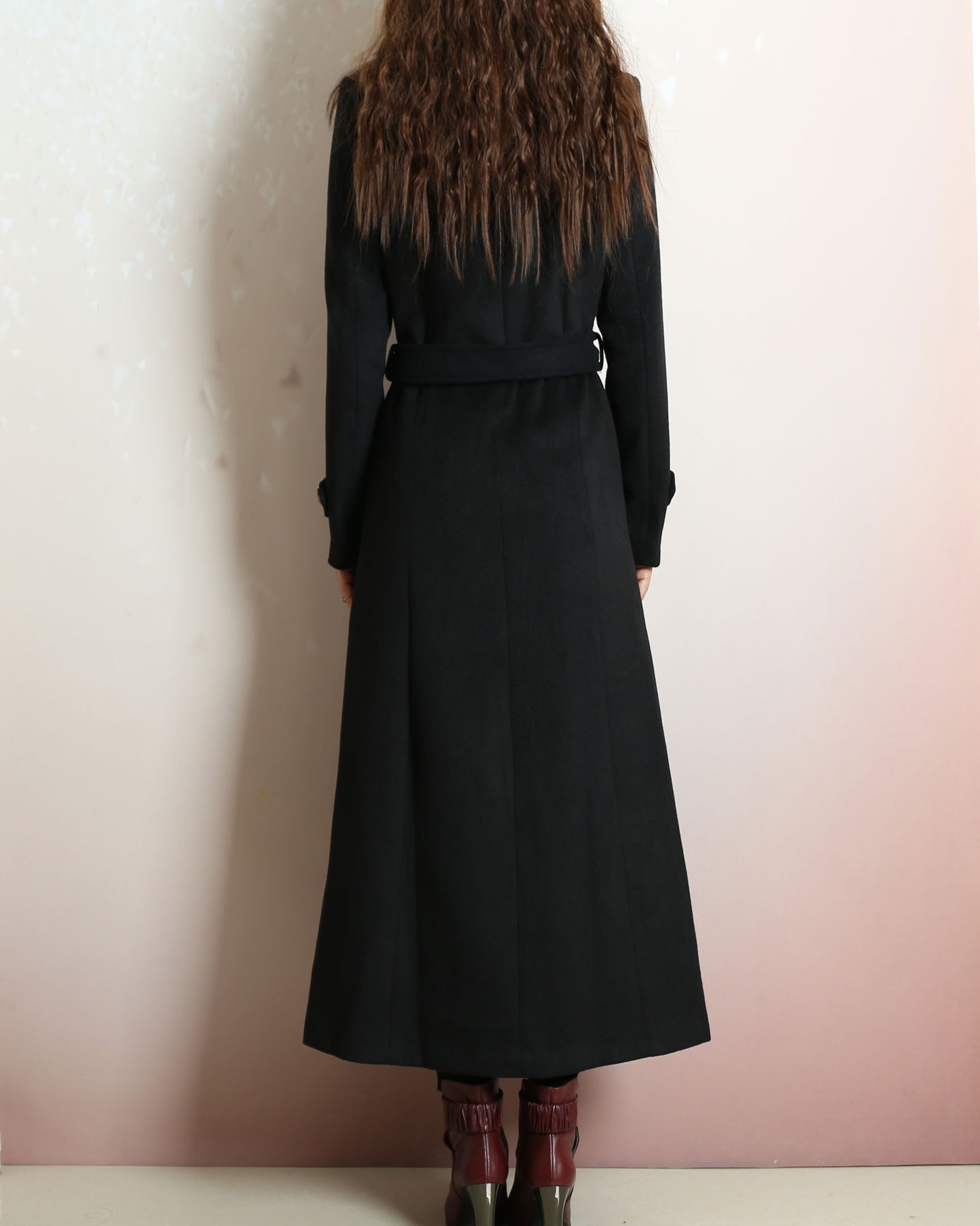 Winter coat, Long wool coat, black coat dress, flare coat, buttoned ja lijingshop Winter coat, Long wool coat, black coat dress, flare coat, buttoned ja lijingshop