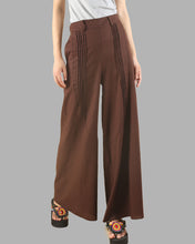 Load image into Gallery viewer, Women&#39;s Wide leg linen skirt pants/plus size trousers/oversize casual customized trousers(K1702)
