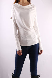 modal top/modal Cotton draping long sleeve T-shirt/soft cotton shirt(Y1802) - lijingshop