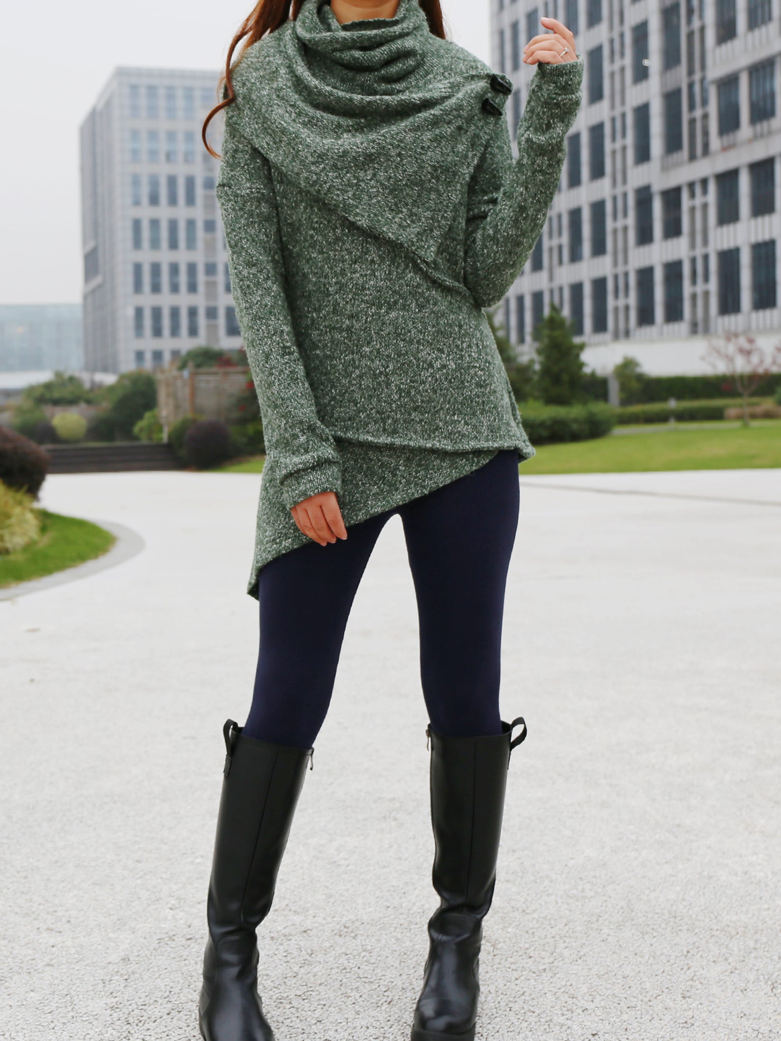 Pullover Sweater/Tunic Top for Leggings/Knit Tunic top/ Long Sleeve To –  lijingshop