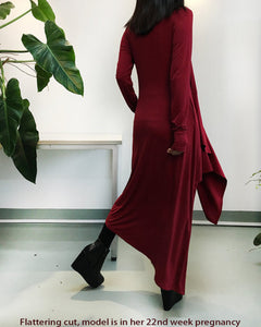 Women's asymmetrical long dress/maxi dress/plus size dress/casual dress/customized dress(Q1712) - lijingshop